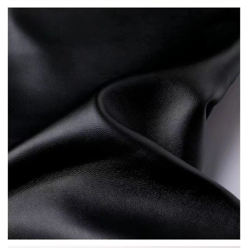 Windproof Slim Leather Pants for Men: Thickened Warm Motorcycle Trousers for Autumn and Winter Black Leather Pants Man