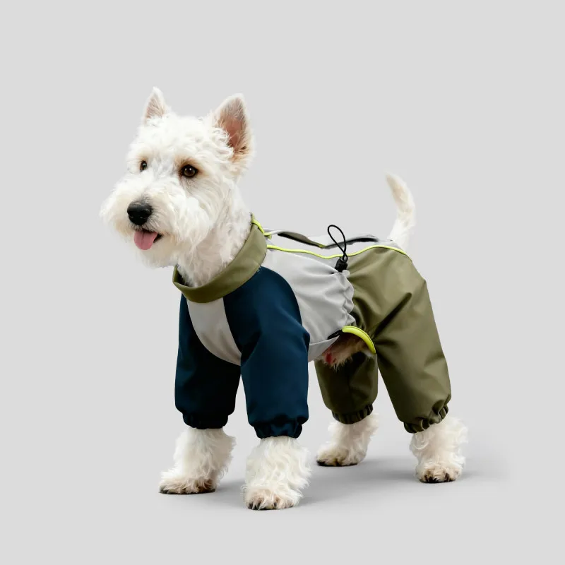 Mono impermeable para perros, ropa de invierno para mascotas, caniche, Bichon, Schnauzer, Corgi galés, Shiba Inu, West, Highland, Terrier blanco, ropa para perros