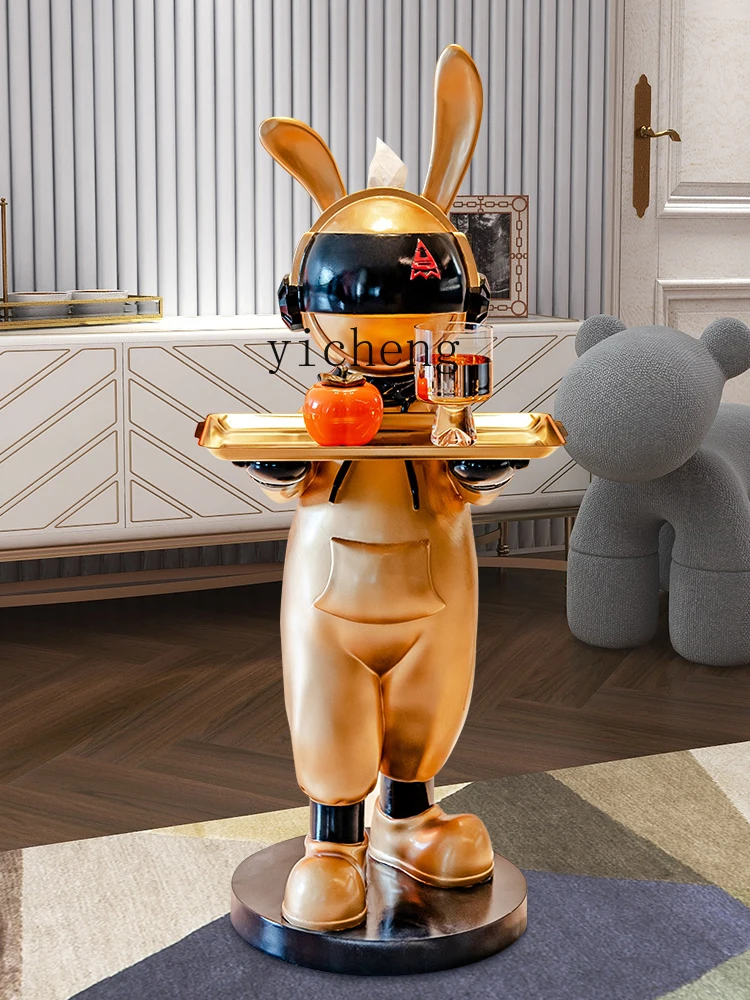 BJ  Landing Rabbit Welcome Decoration Animal Tray Room Storage Decorations
