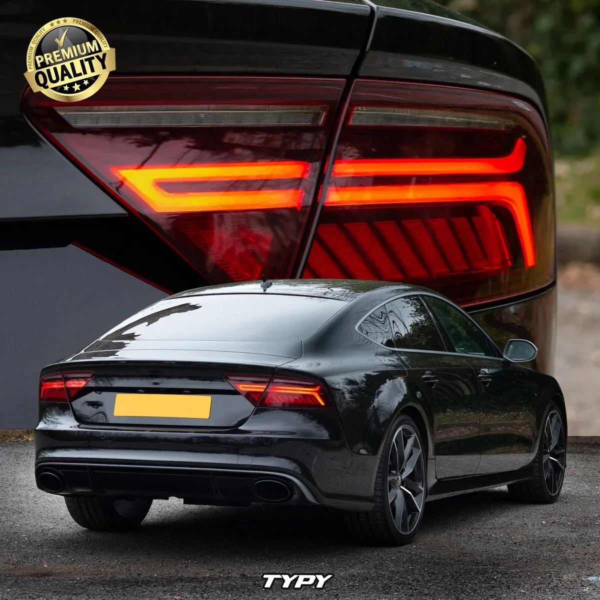 

Автомобильные светодиодные задние фонари в сборе для Audi A7 2011-2018, задние фонари, последовательный указатель поворота, стоп-сигнал, автомобильные аксессуары