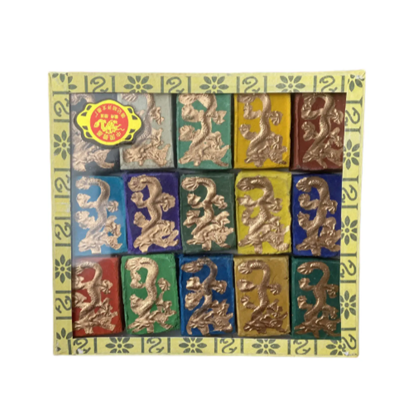 Dragon Ink Set Calligraphy Practice Ten Colors And Ink Block Set Box Traditional Ink Box Set All Calligraphy Ink