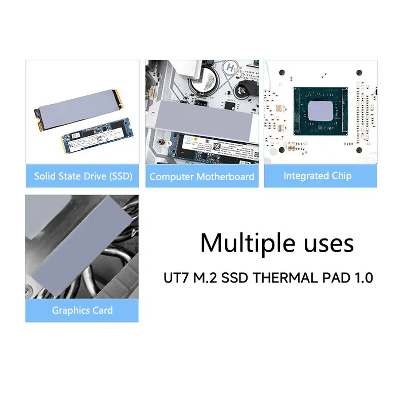 Thermalright UT7 M.2 SSD thermal pad non-toxic non-conductive wide range of applications and easy installation 12.9 W/MK 70x22mm