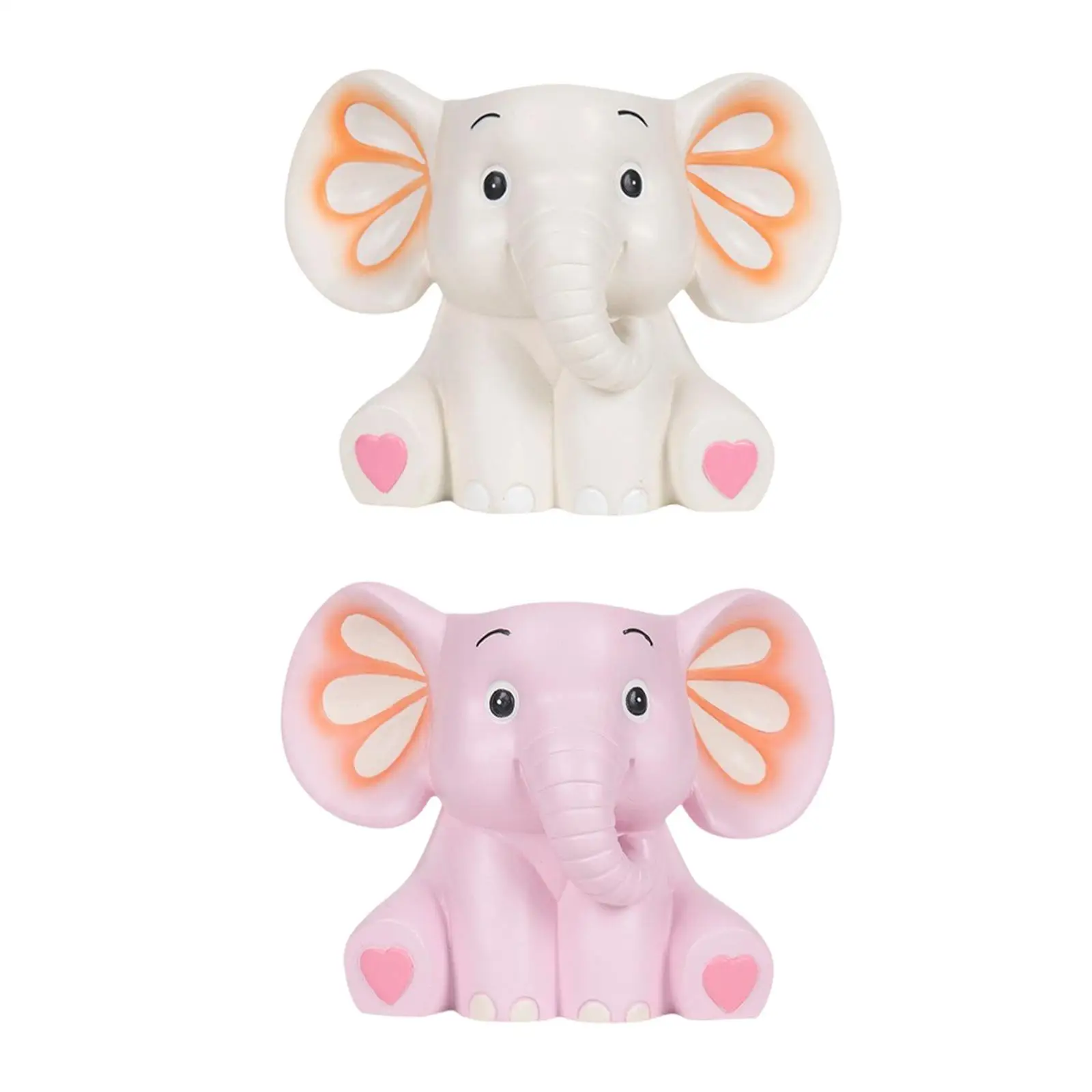 Cute Elephant Pen Holder Decoration Desktop Organizer Versatile 12x10x12cm