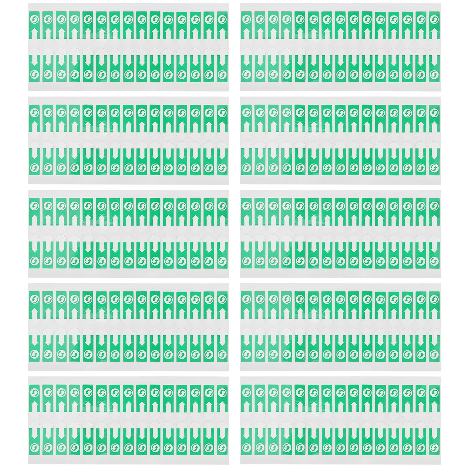 1000Pcs Arrow Seal Sticker Non-Residue Adhesive Easy-Peel Spacing Handle Design for Bag Sealing Envelope Direction Labeling