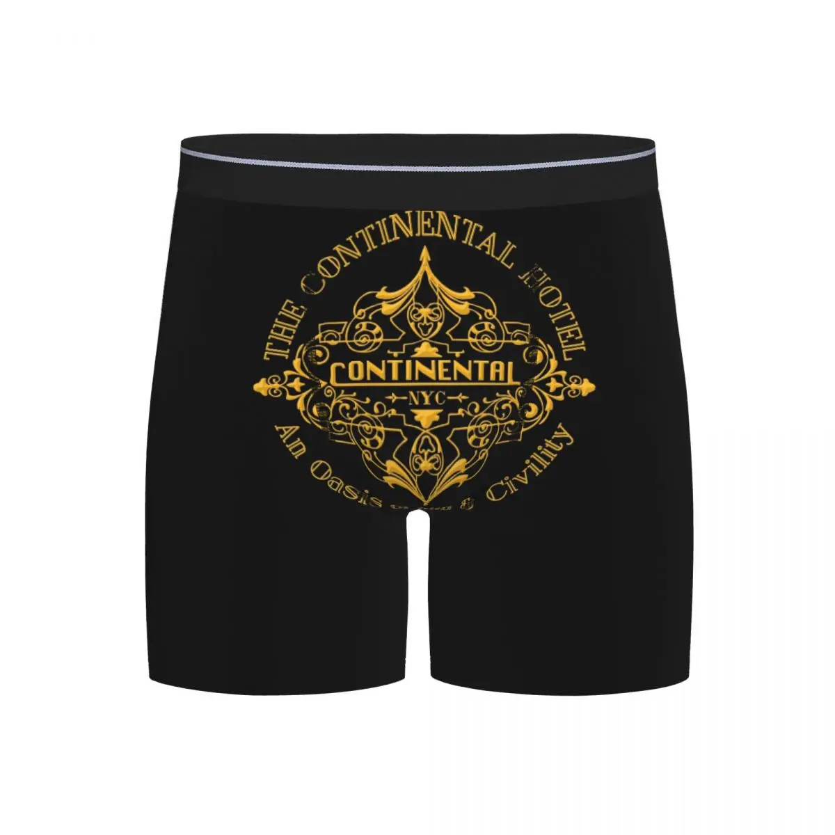 

Long Boxer Underpants Shorts The Continental Hotel Panties Men's Comfortable Underwear for Homme Man Boyfriend Gift