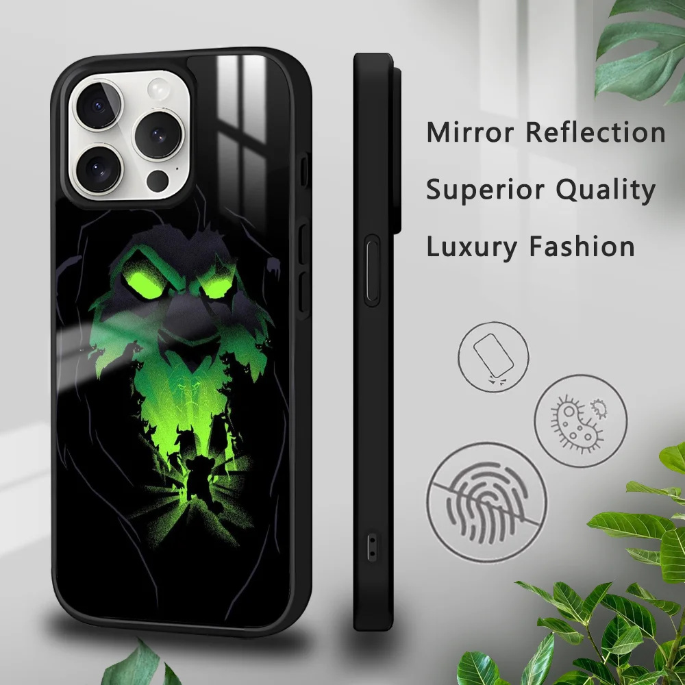 The Lion King Scar Phone Case For iPhone 16 15 14 13 12 11 Pro Xs Max Mini Plus Celulares Hard Funda