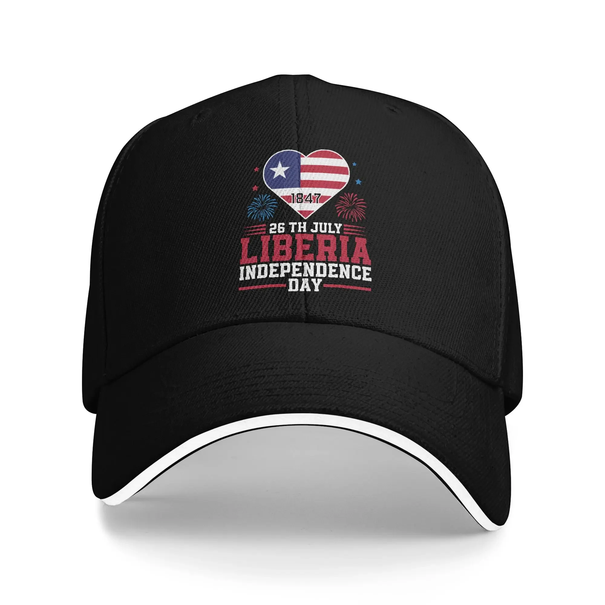 Liberia Independence Day Caps For Men Women Cool Baseball Cap Sun Hat Casual Headewear Gift