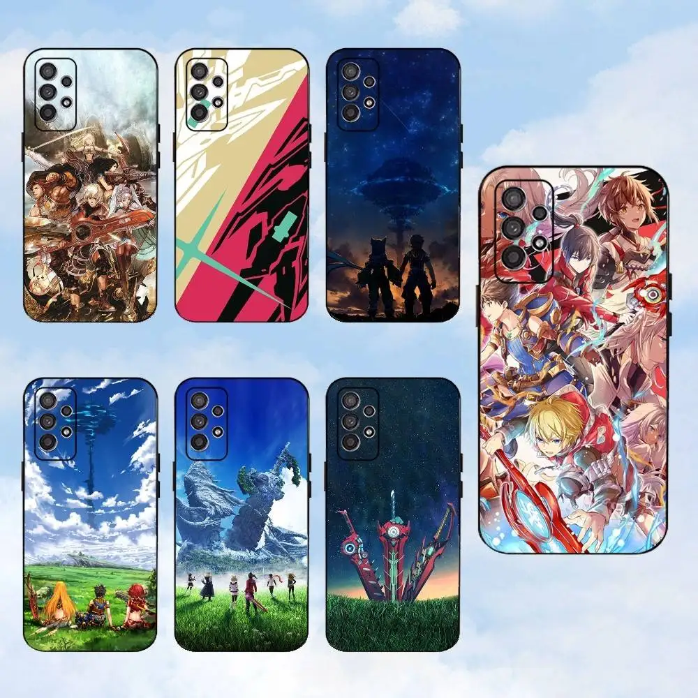 

X-Xenoblade Chronicles Game Phone Case For Samsung S25,S24,S23,S22,S21,S20,S10,Ultra,Plus,Lite,FE,Soft Silicone Black Cover