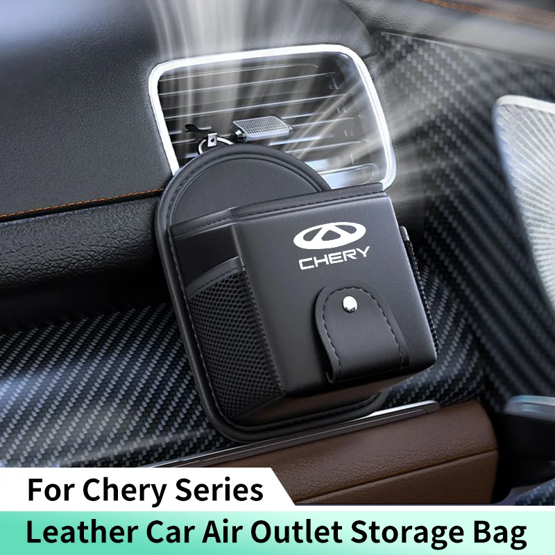 Car Air Vent Outlet Storage For Chery Tiggo 2 3 4 5 3X 5X Pro arrizo T11 Auto Interior Phone Holder Pocket Organizer Hanging Bag