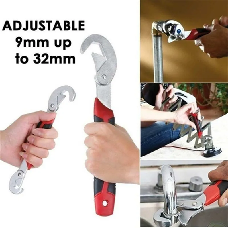 Universal Adjustable Wrench Tool Set Multifunctional Large Opening Double-Ended Pipe Live Mouth Pliers Wrench Hardware Hand Tool