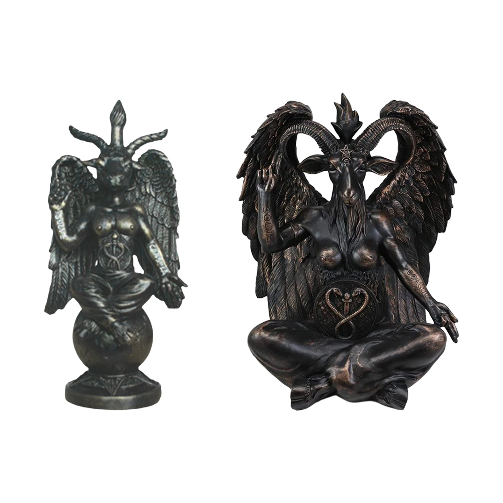 Baphomet Heykeli: Siyah Şeytan Heykeli, Rezinyenin İnce İşçiliği ile Ev Dekorasyonu İçin Mükemmel Seçim