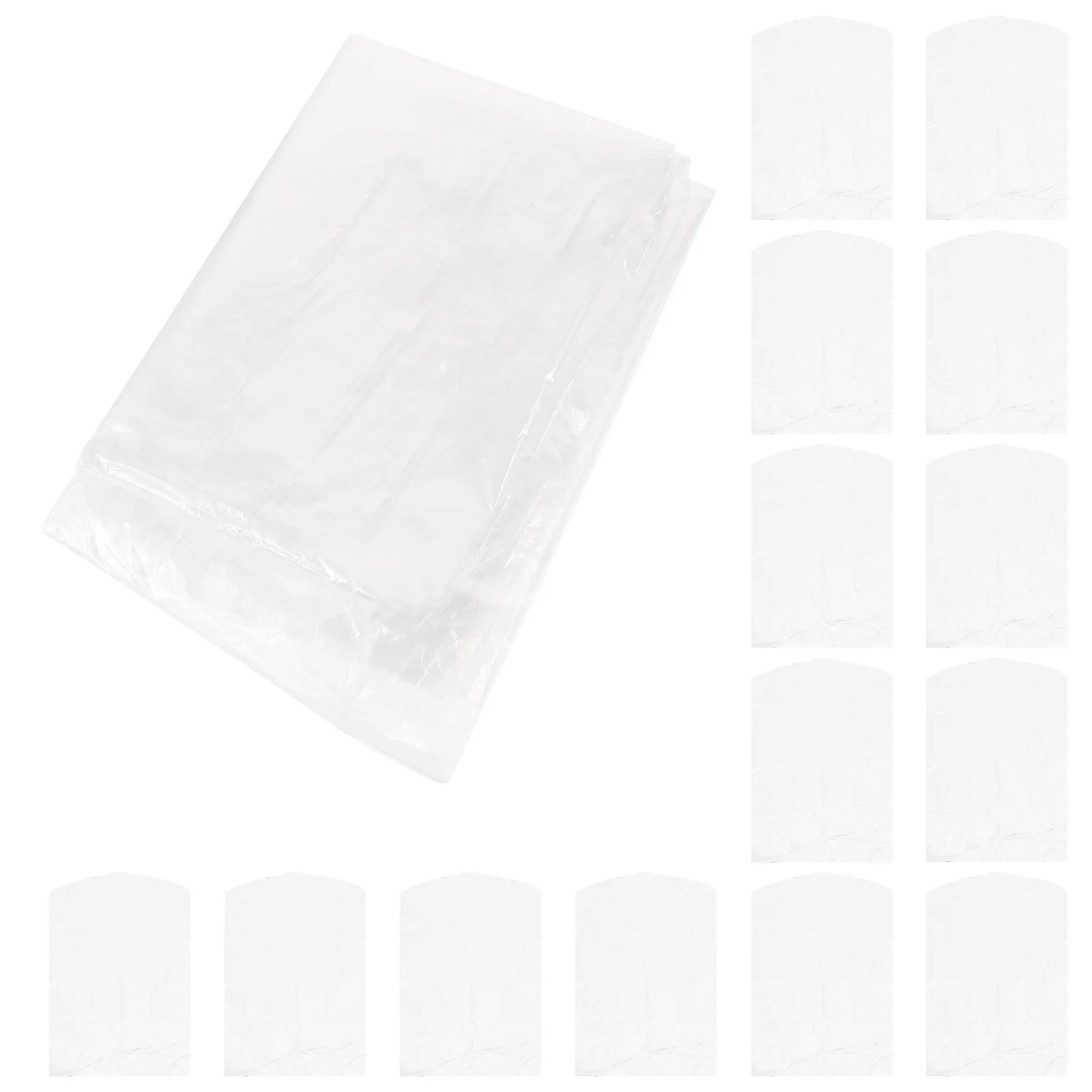 

50 Pcs Camping Dust Cover Storage Bags for Clothes Remote Control Plastic Travel