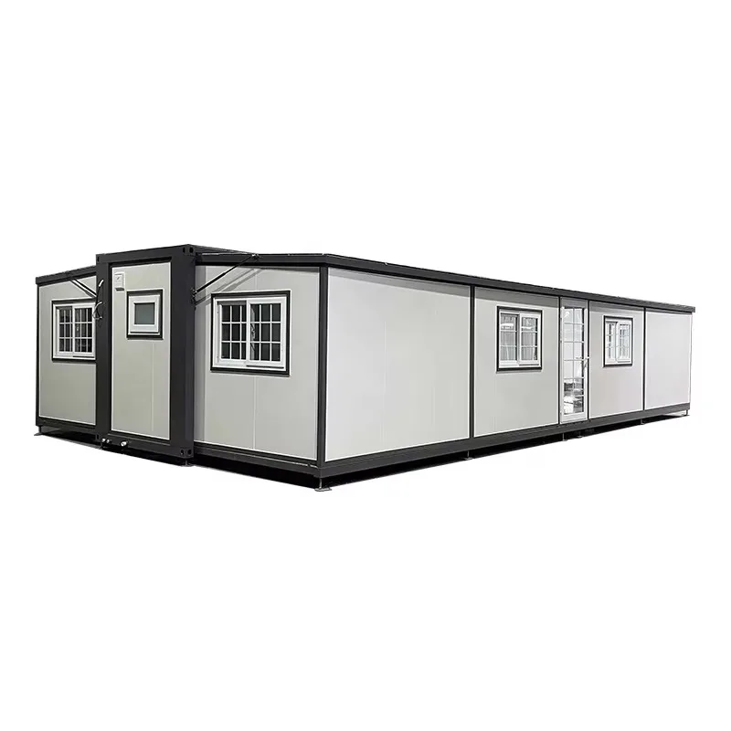 Waterproof Extendable Sandwich Panel Type Mobile Prefabricated House for Outdoor Temporary Living Use