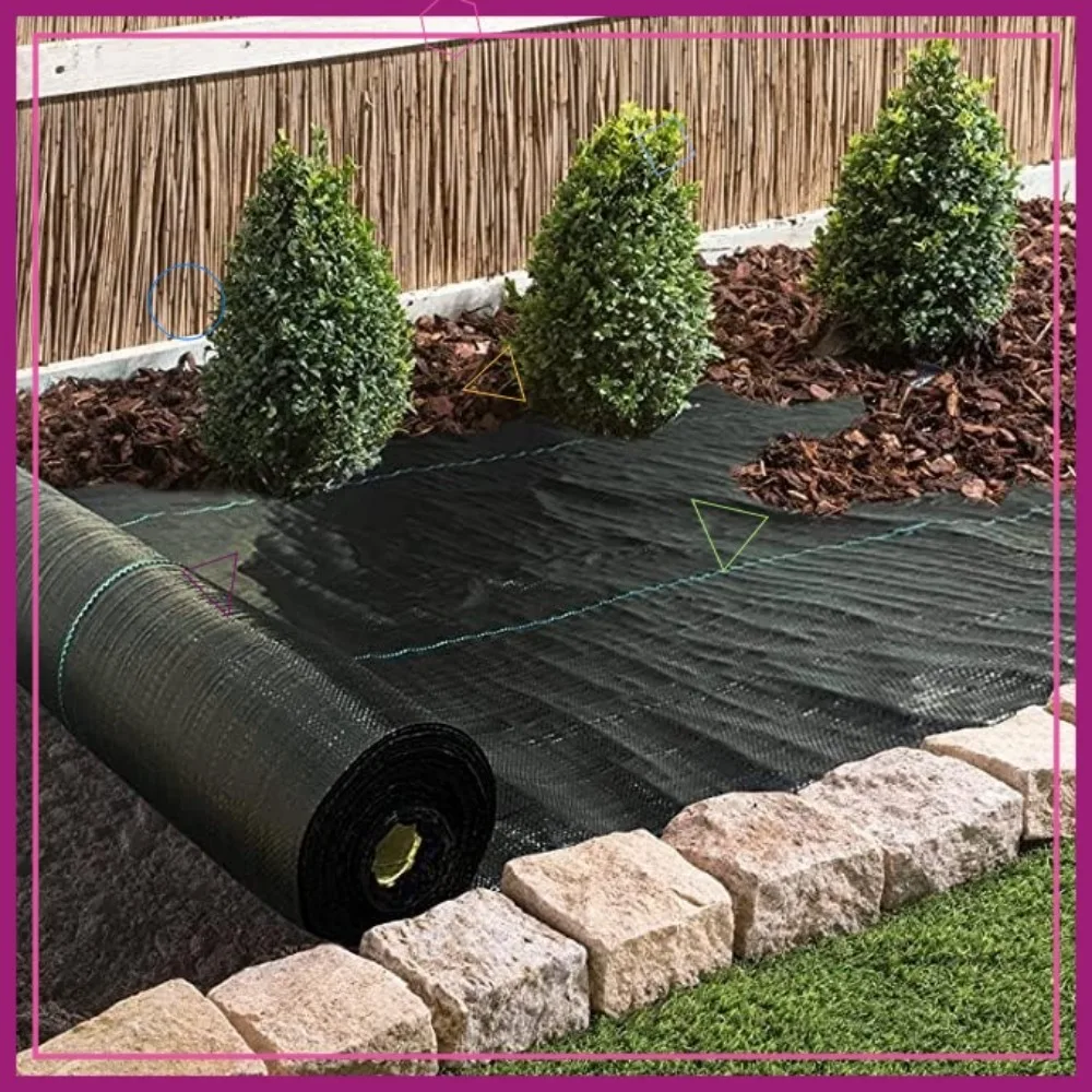 

3.2oz 6ftx300ft Heavy Duty Weed Barrier Landscape Fabric, Woven Geotextile Ground Cover for Driveway & Garden