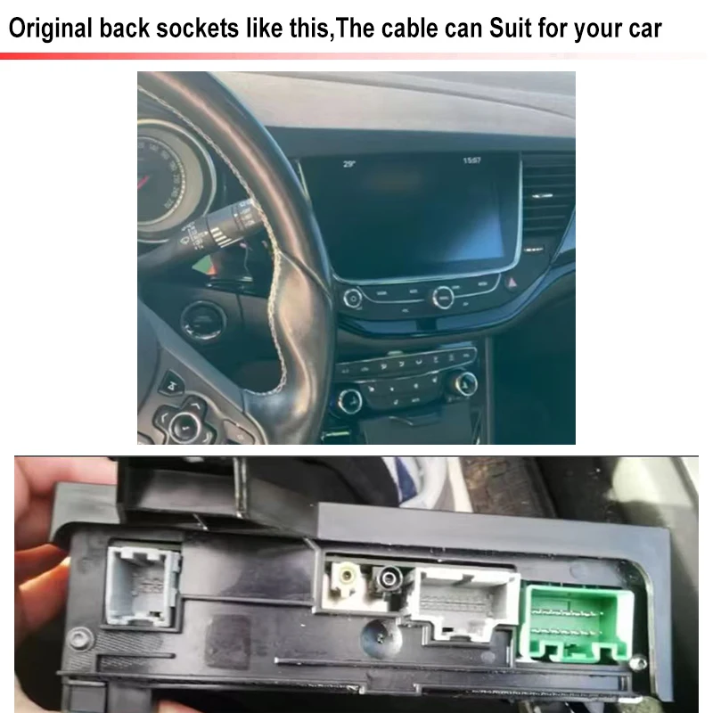 Car Radio Wire Harness Power Adapter Canbus For Opel Astra K 16pin Android Stereo Video GPS ISO Cable Connector