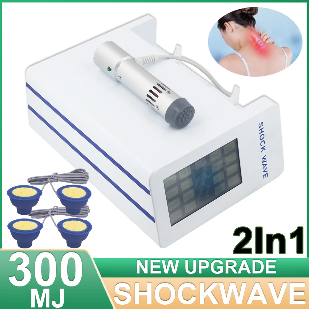 300MJ Shockwave Therapy Machine For Patellar Tendinitis Health Care ED Treatment Electric Muscle Stimulation Shock Wave Device