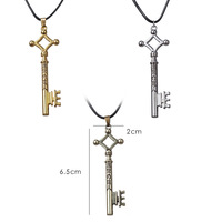 Hot Sale Attack On Titan Necklace Eren Key Shingeki No Kyojin Pendant Fashion Vintage Retro Anime Jewelry For Men Cosplay