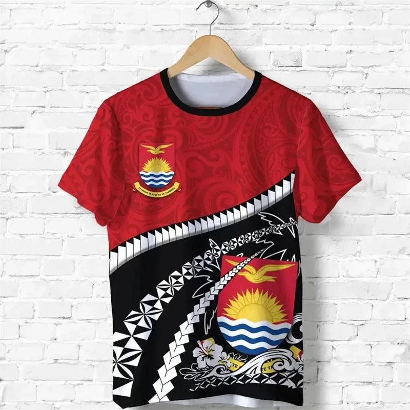 KIRIBATI National Flag Print T-Shirt 2024 New Fashion Men Women Streetwear Tshirts Dialy Casual O Neck Sportswear Gym Tops Male