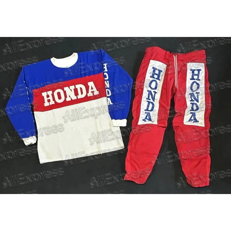 

Honda High Performance Motocross Long Sleeve And Pants Quick Drying Breathable For Off-road Riders And Mountain Bikers Jersey