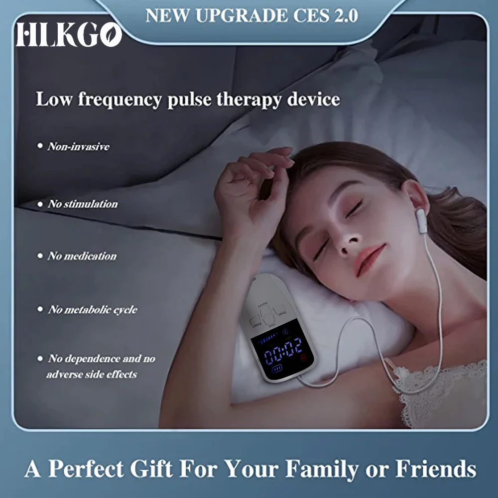 

Anxiety Depression Relief Pulse Alpha-Stim Tens Physiotherapy CES microcurrent Therapy Insomnia Sleep Aid Device