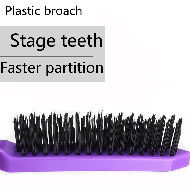 1Pcs Salon Hair Brushes Comb Slim Line Teasing Combing Brush Styling Tools DIY Kit Professional Plastic Hairdressing Combs