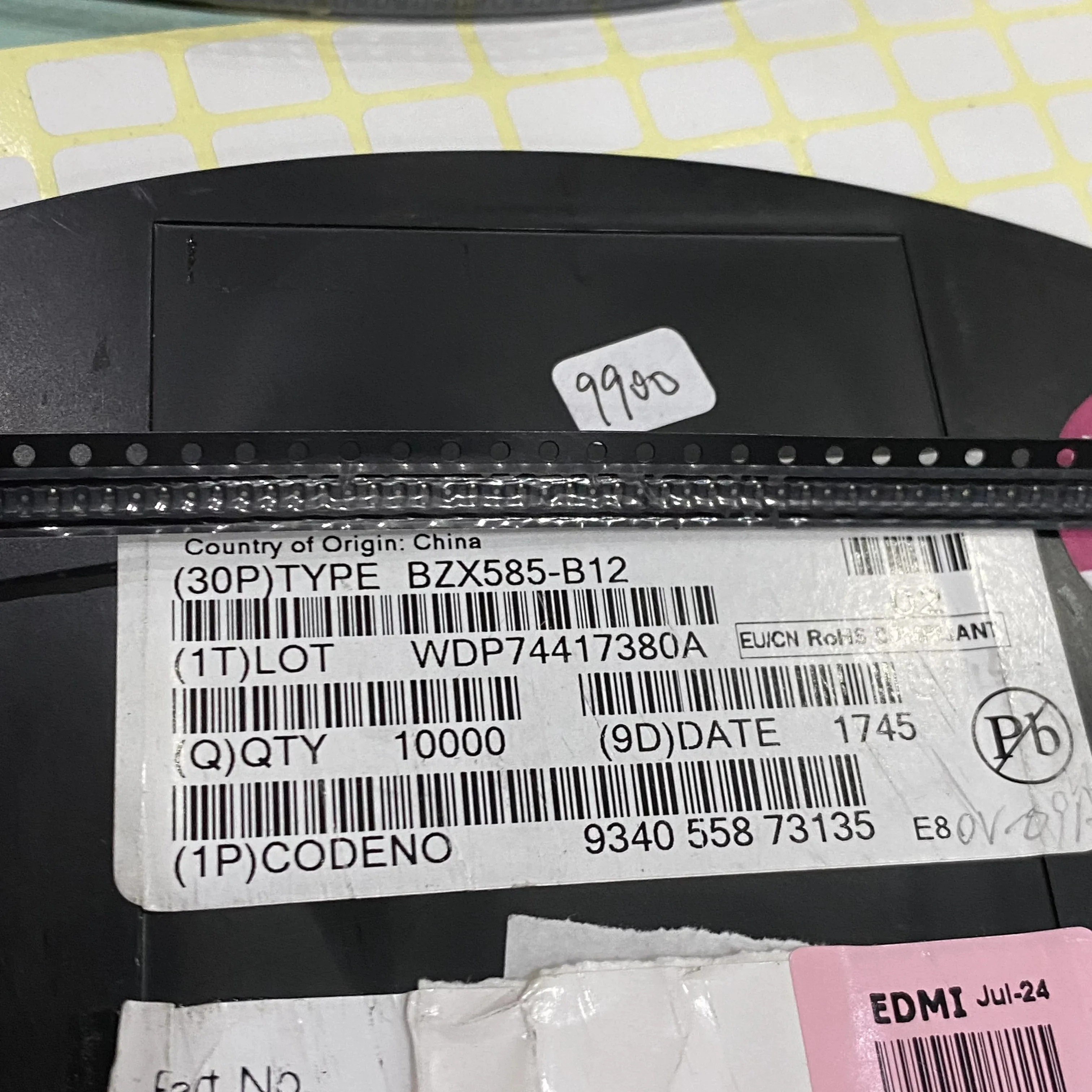 100PCS Brand new original BZX585-B12,135 1745+ SOD523