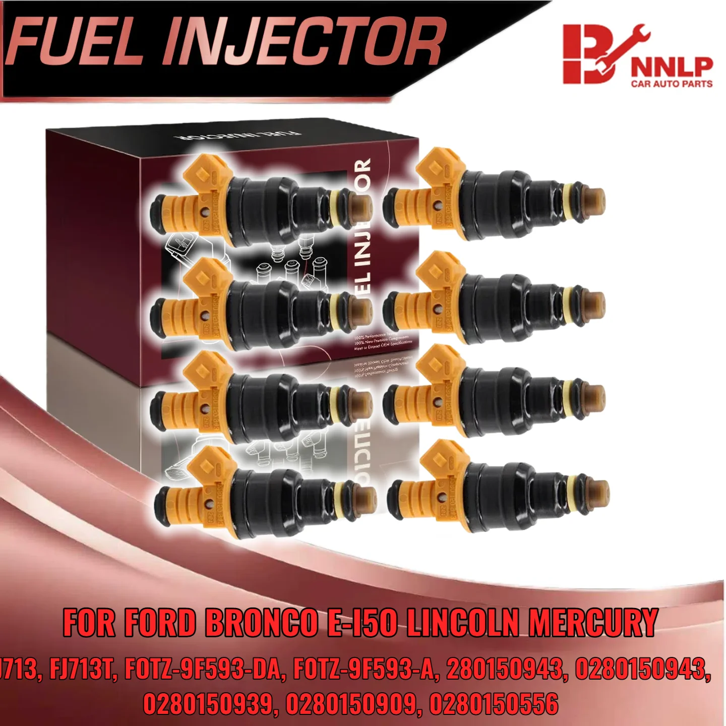 

Топливная форсунка, 8 шт., для Ford E-150 F-150, для Lincoln Navigator для Mercury, замена FJ713 FJ713T FOTZ-9F593-DA