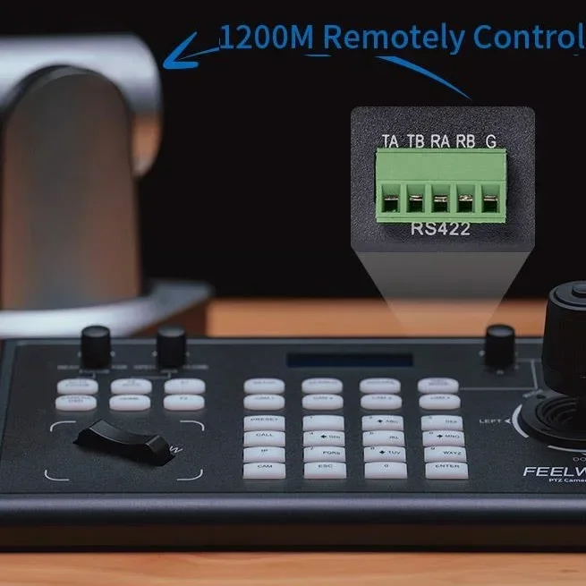 2026 World KBC10 PTZ Camera Controller with Joystick and Keyboard Control PoE Up to 255 Cameras PTZ Camera Joystick Controller