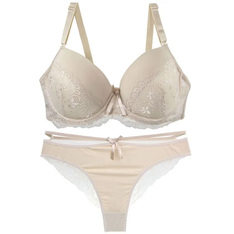 DaiNaFang طقم حمالات صدر مثير أخضر أسود بيج أحمر أبيض أرجواني مقوس دانتيل ملابس داخلية زهرية للنساء ملابس داخلية مقاس كبير