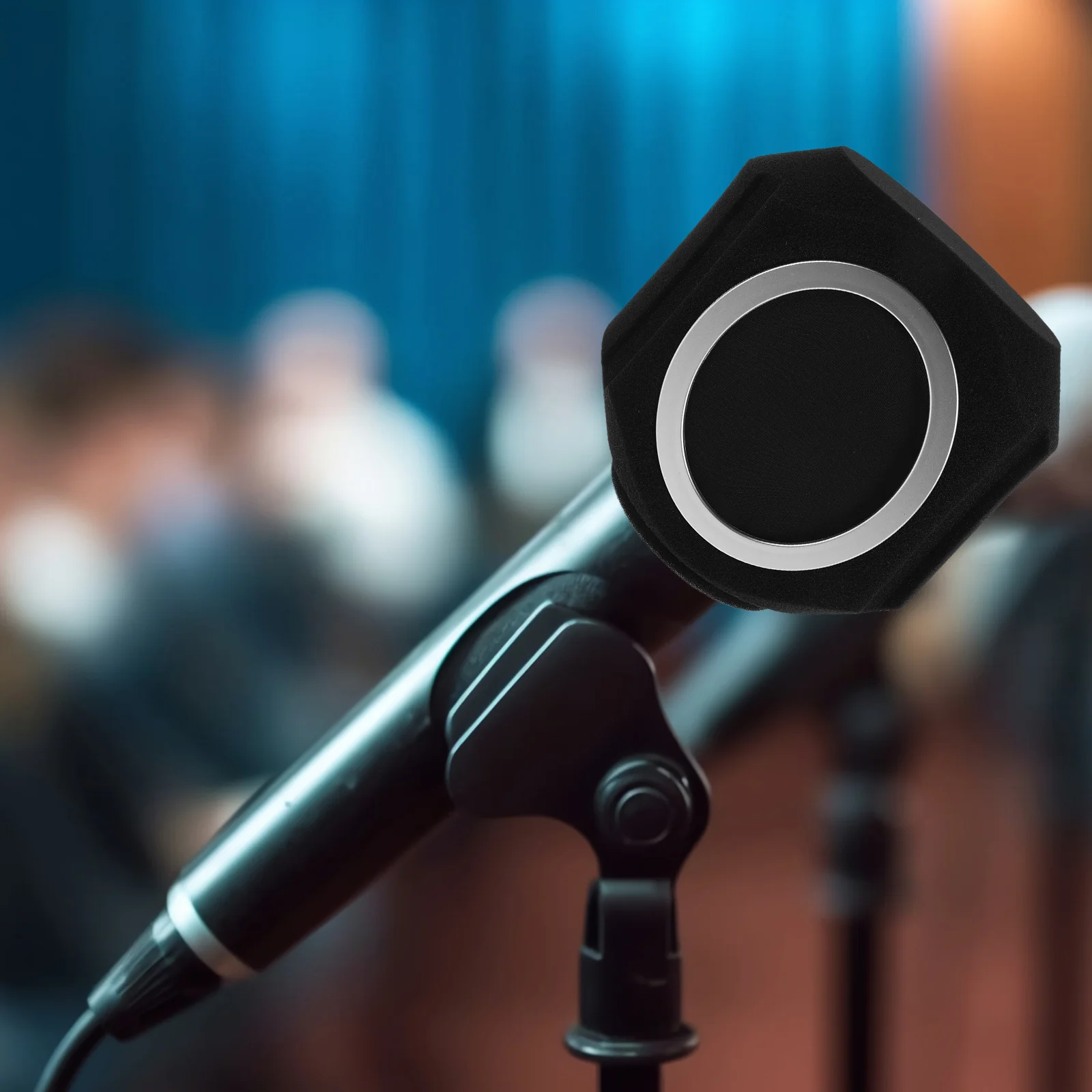 

Microphone Isolation Shield High Density Sound Absorbing Sponge Cover For Condenser Mic Recording Broadcasting Ktv Karaoke