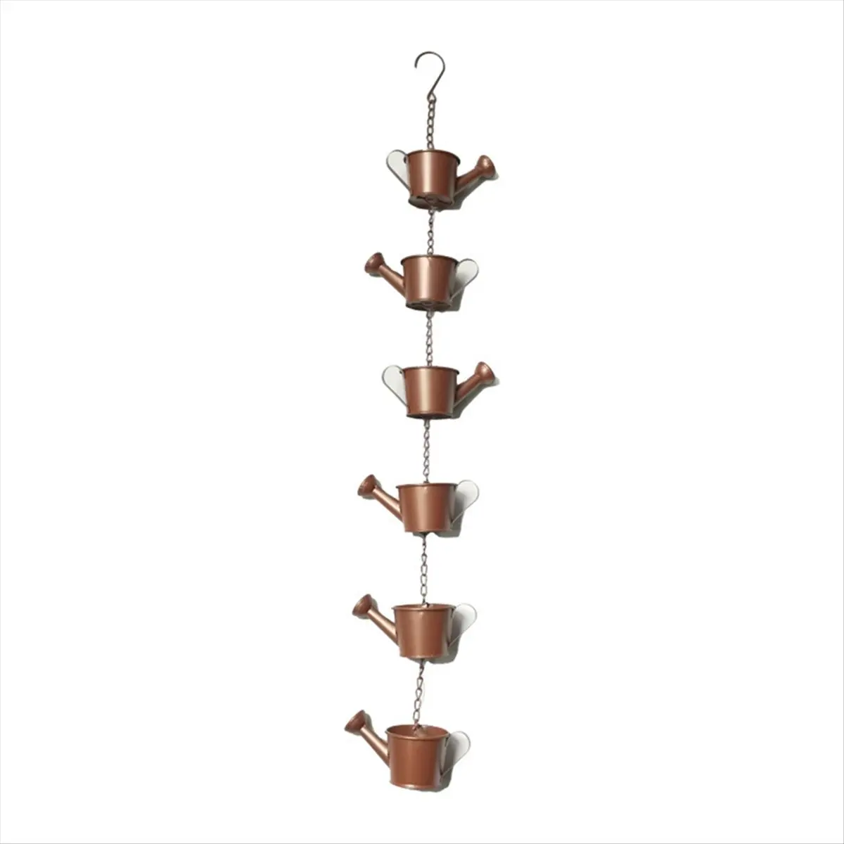 ABFW Metal Rain Chain Hanging Kettle Decorative Rain Collector for Home Garden Gutter Roof Downspout Flower Pot Rain Chain