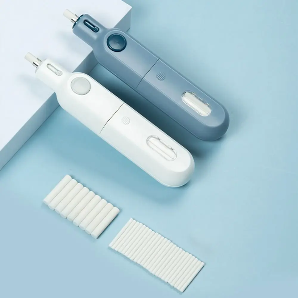 Less Rubber Debris Electric Eraser with Refills Core Replacement Labor-saving Pencil Wiping Eraser‘ Traceless Leave No Mark