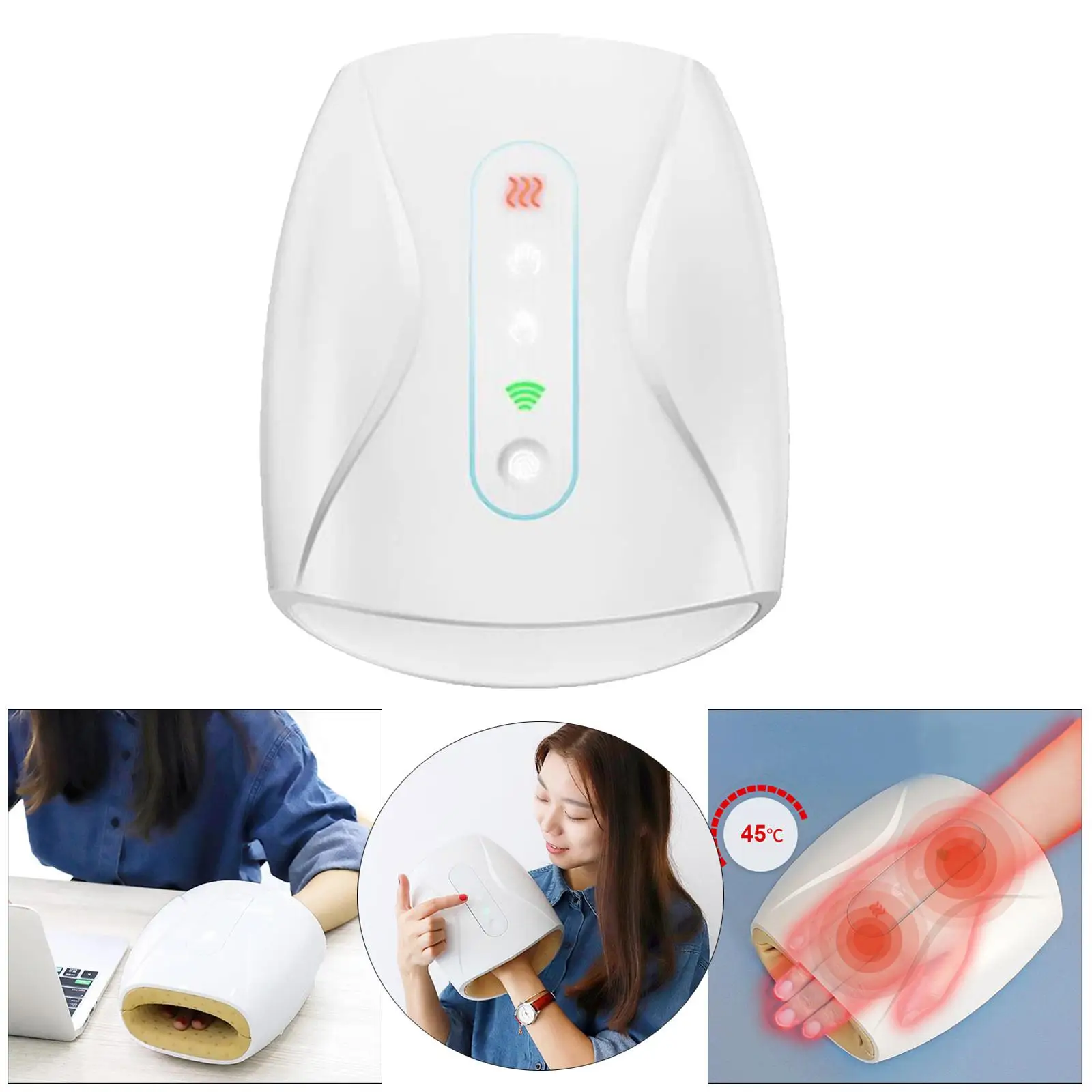 Electric Hand Massager with Compression,6 Levels Pressure Point Massager for Arthritis,,Carpal Tunnel