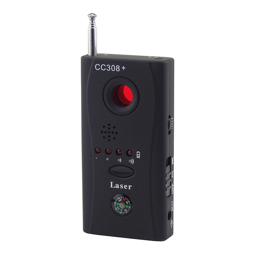 CC308 Portable Wireless Camera Lens Signal DV Detect Anti Spy Gadget Professional Hunter Signal Infrared RF GSM Device Finder