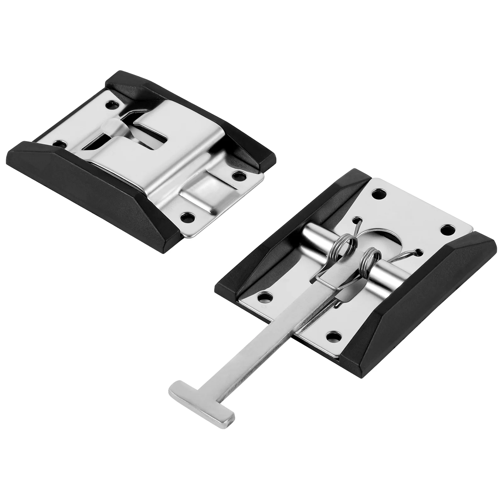 Metal T-style Entry Rv Screen Door Latch Catch Stainless Steel Holder for Trailer