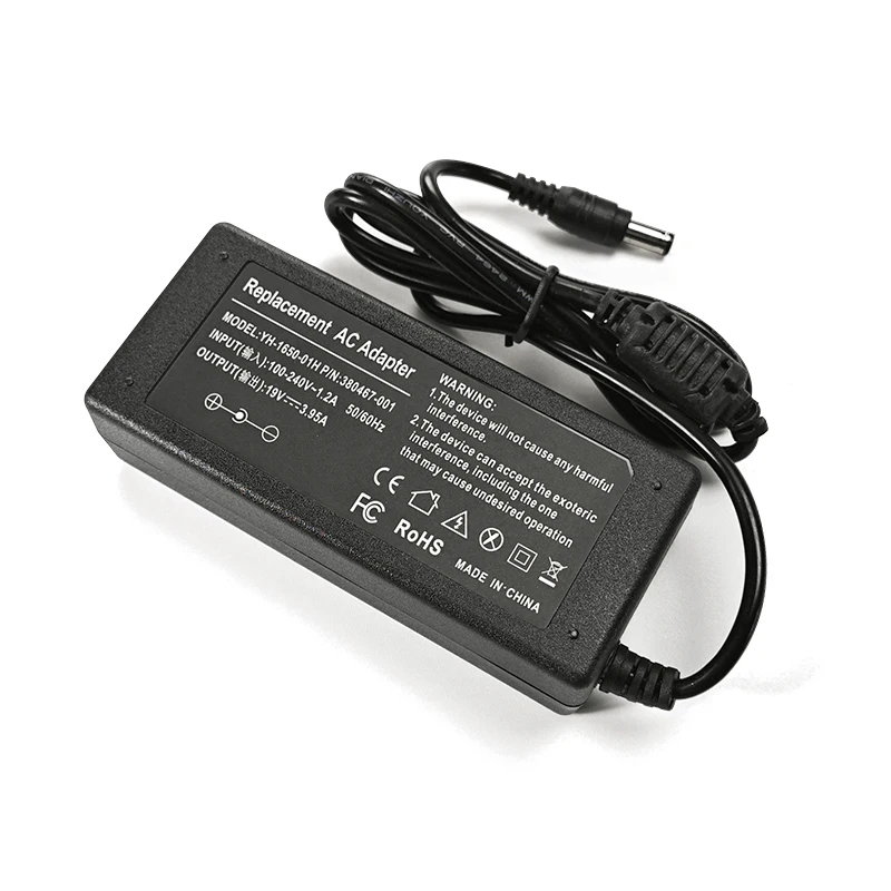 AC 75W 19V 3.95A para Toshiba Carregador de bateria portátil PA3468E-1AC3 L300 L40 P300 M800 A200 M822 Adaptador de alimentação universal