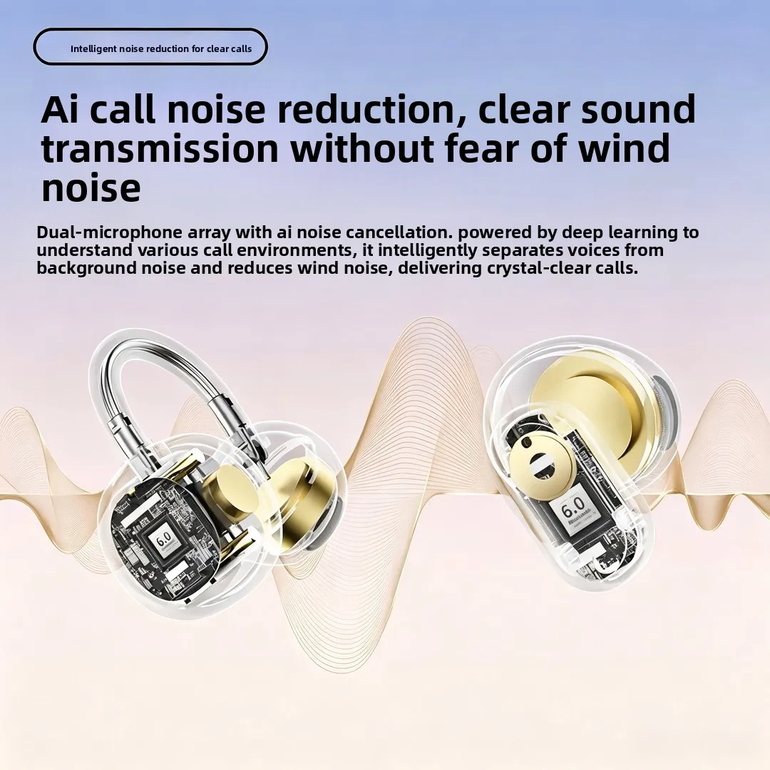 Bluetooth Earbuds Noise-Canceling Short-Stem with Extended Battery Life, Perfect for Travel and Work