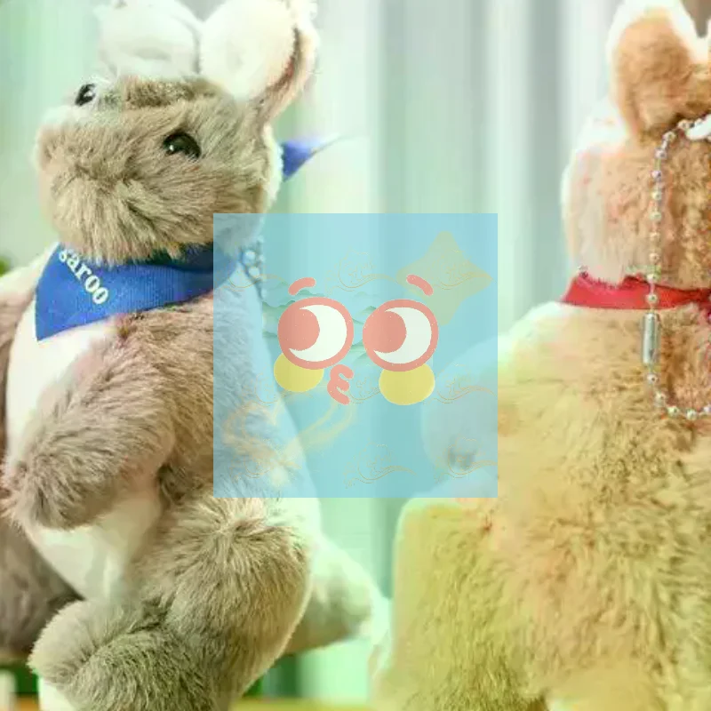 

Cute Cartoon Kangaroo Plush Keychain Stuffed Animal Doll Keyring Lovely Bag Pendant Backpack Hanging Decoration Gifts
