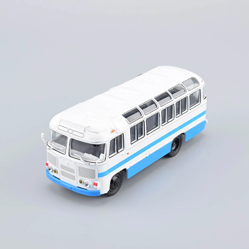 1:43 Alloy Small Bus Model MDSB007 Russian Suburban Service Bus PAZ-672M Model Toy Gift
