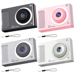 48MP HD Mini Camera 2.4in IPS Display 16X Zoom Digital Camera Anti-Shak 4K Video Camera with Fill Light for Kids Students Teens