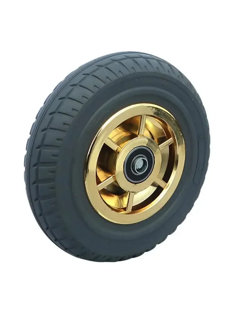 

1 Pc 8 Inch Caster Heavy Duty Mute Wheel Phnom Penh Beacon Fire Rubber Single Flat Driver Pushing