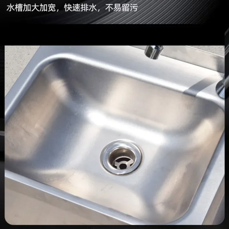 Stainless Steel Wall-mounted Wash Basin, Laboratory Wall-mounted Wash Basin, Indoor and Outdoor 304 Sink Sink Kitchen Fixtur