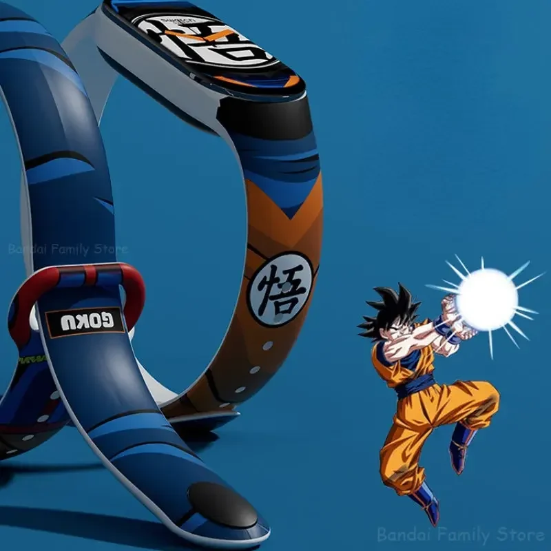 Dragon Ball Son Goku Watch Strap for Xiaomi Mi Band 7 6 5 4 3 Wristband Silicone Bracelet Wrist Straps for Mi Replacement Strap