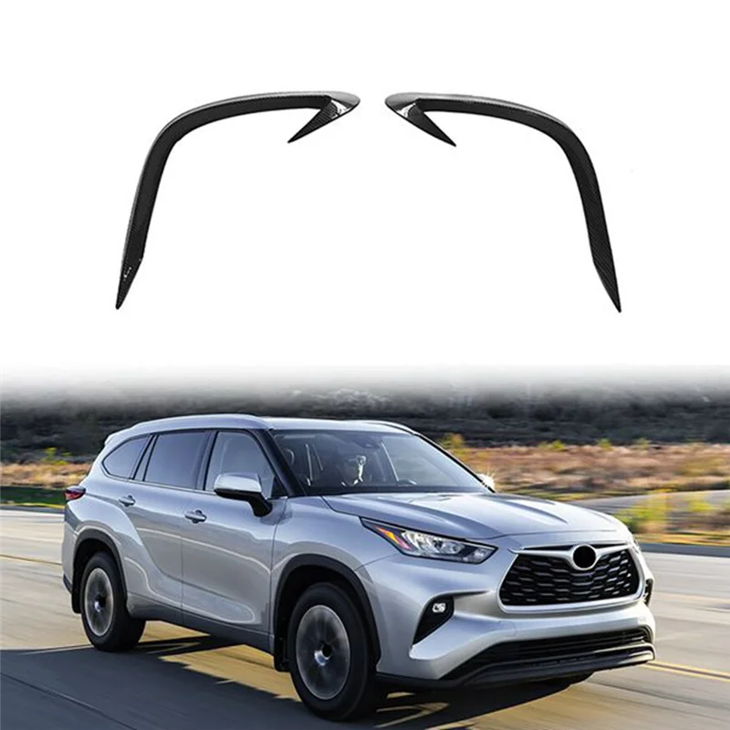 Car Front Fog Lights Eyebrow Wind Knife Sticker for 2020 2021 Fog Lamp Eye Lid Eyebrow Cover Trim