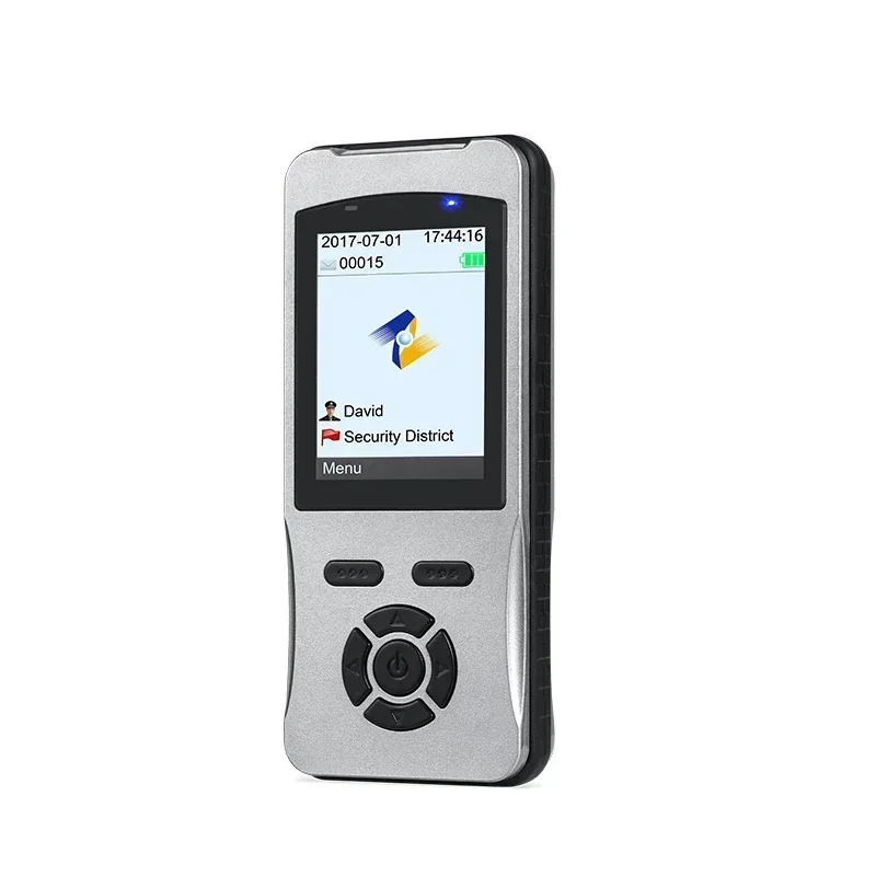 Sistema de patrulha de guarda Rfid 125Khz altamente impermeável IP67 com LCD de 2,4 polegadas e câmera HD