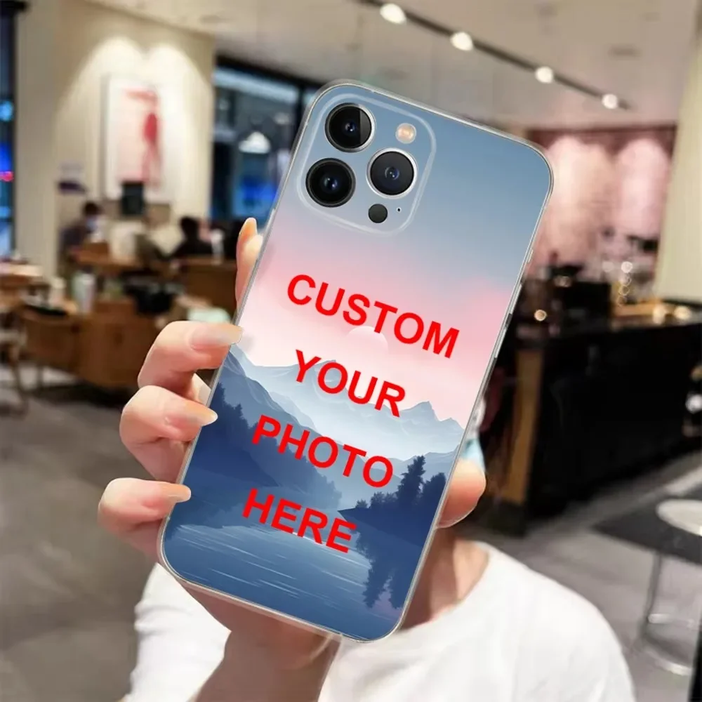 

Custom DIY Personalized Transparent Phone Case For IPhone 15 14 13 12 11 Pro Xs Max Mini XR X 7 8 Plus Transparency Funda