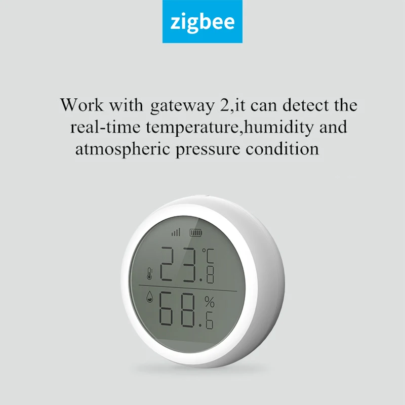 Tuya Smart Thermometer Home Indoor Temperature And Humidity Sensor With LCD Display APP Voice Control Alexa Home
