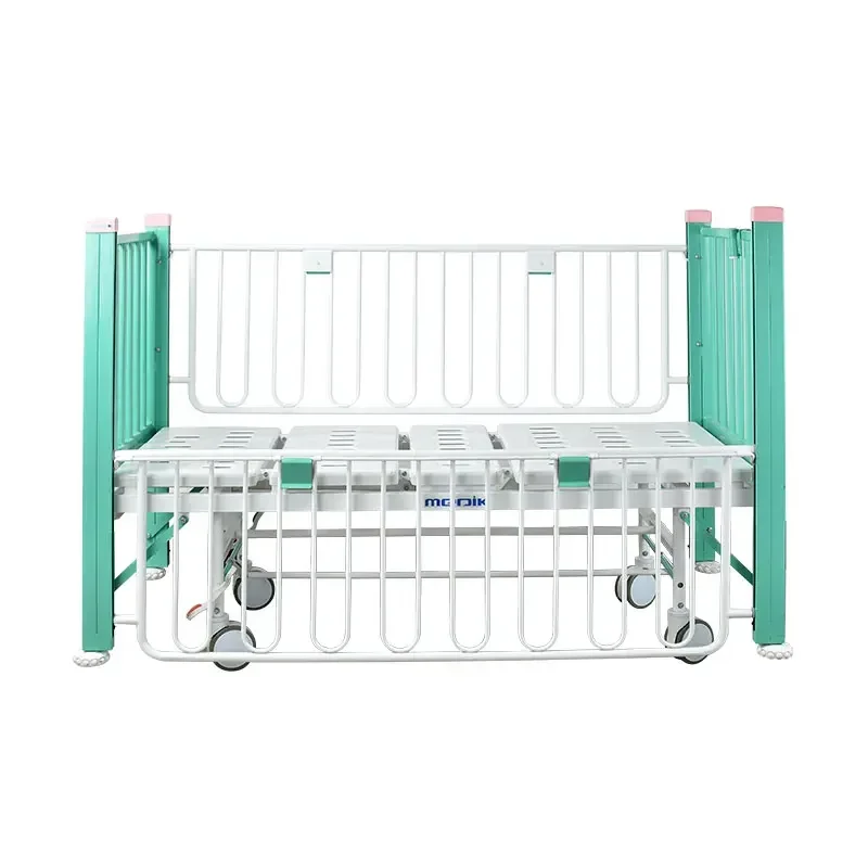 

New Model Hospital Cheap Two Crank Manual Hospital Pediatric Children Bed Clinic Pediatric Child Bed