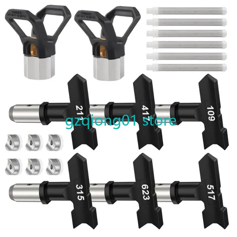 

K3NA 14Pcs Sprayer Tip Paint Sprayer Tips Reversible Airless Sprayer Nozzles Tips Airless Sprayer Sprays Machine Parts for Home