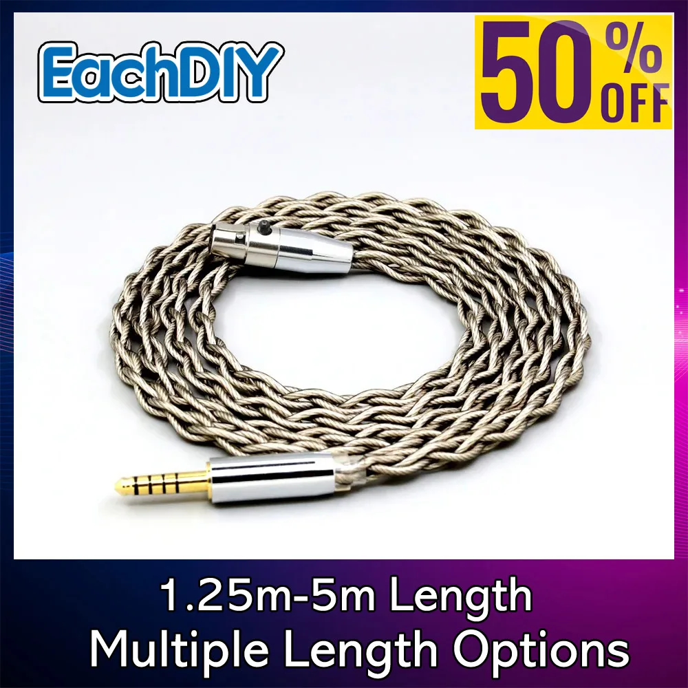 99 % reines Silber, Graphen, versilbert, Schild-Kopfhörerkabel für AKG K553 MKII MK2 K141 MKII MK2 K240 STUDIO K702 7959